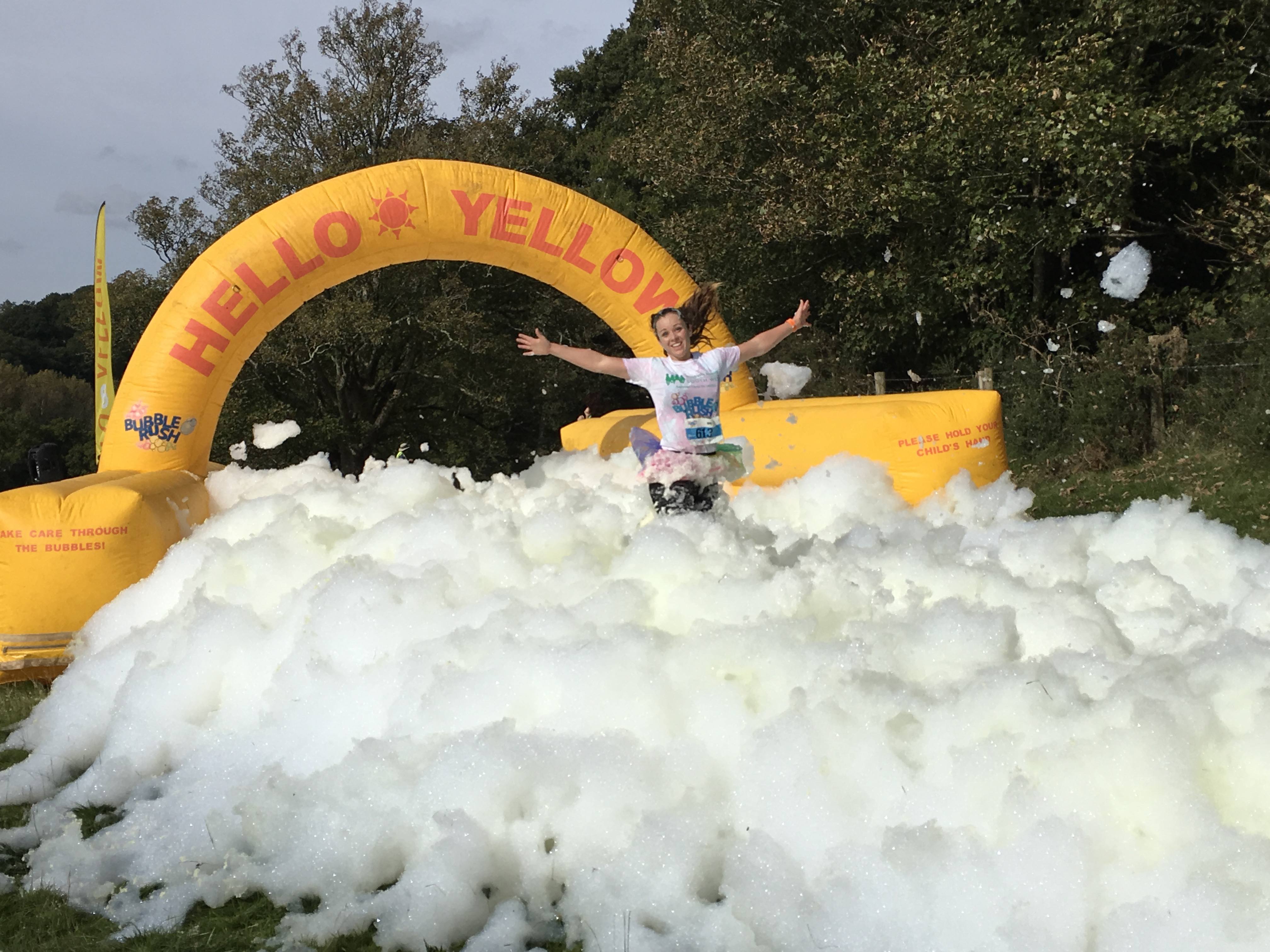 Bubble Rush fun brings in cash for CHSW Childrens Hospice South West